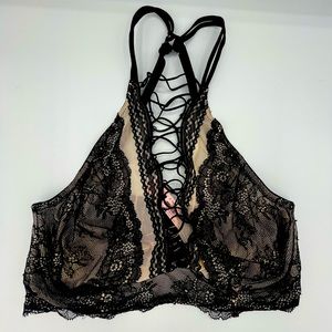 Victoria Secret  Bra Halter style w/ lace up detail